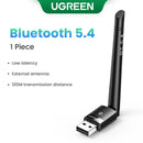 UGREEN Adaptador USB Bluetooth 5.4 – Conecte Teclados, Mouses e Caixas de Som sem Fio ao PC