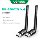 UGREEN Adaptador USB Bluetooth 5.4 – Conecte Teclados, Mouses e Caixas de Som sem Fio ao PC