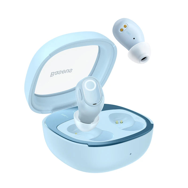 Baseus WM02 Plus – Fones de Ouvido Bluetooth 5.3 com Cancelamento de Ruído e Display LED