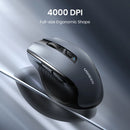Mouse Ergonômico UGREEN MU006 – 6 Botões, Dual Mode (2.4G + Bluetooth), 4000 DPI e Cliques Silenciosos