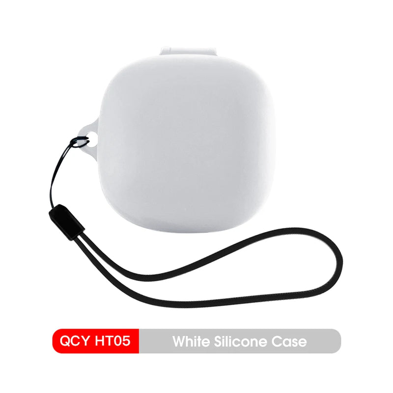 Case Protetora de Silicone para QCY HT05 Melobuds – Anti-Impacto com Alça e Kit de Limpeza