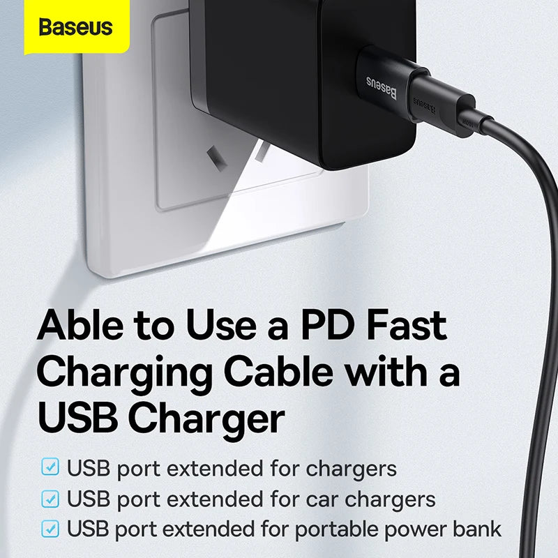 Adaptador OTG Baseus USB-C para USB 3.1 – Converta Seu Dispositivo em Porta USB Completa