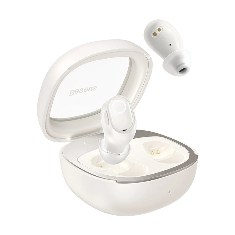 Baseus WM02 Plus – Fones de Ouvido Bluetooth 5.3 com Cancelamento de Ruído e Display LED
