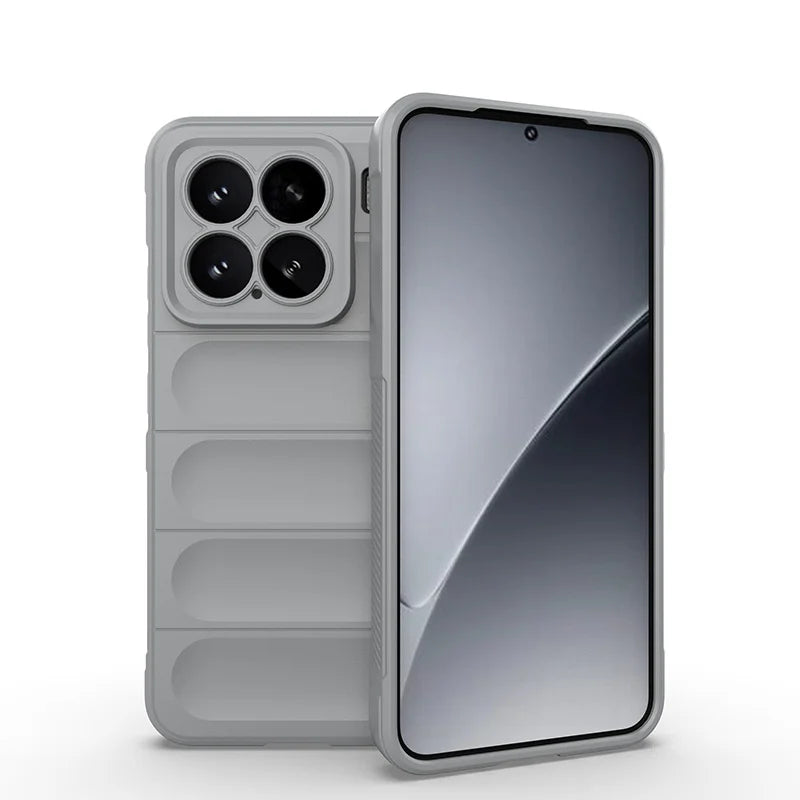 Capa Protetora de Silicone para Xiaomi 15 / 15 Pro – Anti-Queda e Antiderrapante
