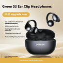 Fones de Ouvido Ugreen HiTune S3 TWS Bluetooth 5.3 – Som HiFi Estéreo, Redução de Ruído, Design com Gancho de Orelha