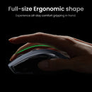 Mouse Ergonômico UGREEN MU006 – 6 Botões, Dual Mode (2.4G + Bluetooth), 4000 DPI e Cliques Silenciosos