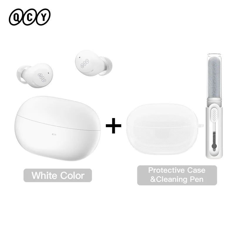 QCY HT07 – Fones Bluetooth 5.2 com Cancelamento Ativo de Ruído 40dB e 32h de Bateria
