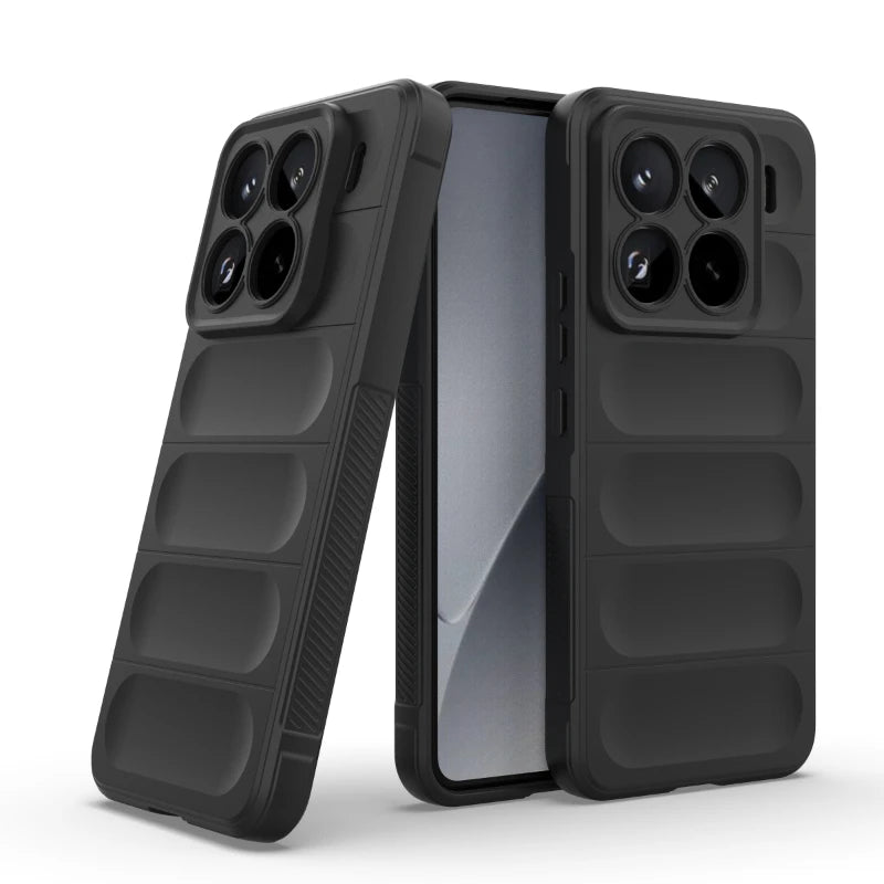 Capa Protetora de Silicone para Xiaomi 15 / 15 Pro – Anti-Queda e Antiderrapante