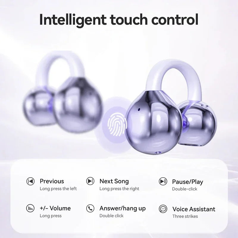 Fones de Ouvido Xiaomi M91 TWS Bluetooth 5.3 – Design Open Ear Clip, ENC para Chamadas, Microfone e Uso Esportivo