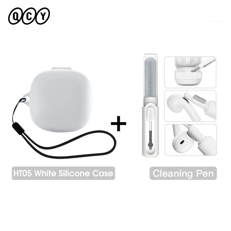 Case Protetora de Silicone para QCY HT05 Melobuds – Anti-Impacto com Alça e Kit de Limpeza