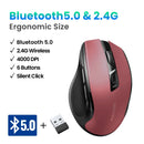 Mouse Ergonômico UGREEN MU006 – 6 Botões, Dual Mode (2.4G + Bluetooth), 4000 DPI e Cliques Silenciosos