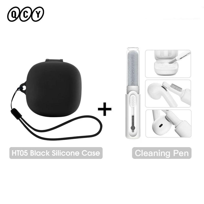 Case Protetora de Silicone para QCY HT05 Melobuds – Anti-Impacto com Alça e Kit de Limpeza